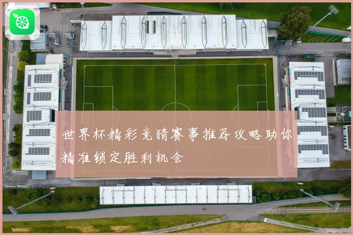 世界杯精彩竞猜赛事推荐攻略助你精准锁定胜利机会
